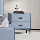 Estella Queen Fabric 4pc Bedroom Suite With Linear Division & Button Studding Headboard-6