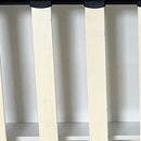 Alexa Queen Size High Rise Headboard Linen Beige Fabric Four MDF Drawers with Wheels Bed Frame-5