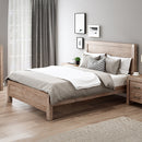 Bed Frame King Single Size in Solid Wood Veneered Acacia Bedroom Timber Slat in Oak-8