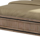 King Size Silver Brush Bed Frame in Acacia Wood Construction-4