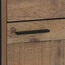 Bedside Table 2 drawers Night Stand Particle Board Construction in Oak Colour-5