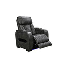 3-2-1 Seater Electric Air Leather Dark Grey Recliner Set-5