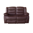3+2+1 Seater Recliner Sofa In Faux Leather Lounge Couch in Brown-6