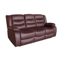 3+2+1 Seater Recliner Sofa In Faux Leather Lounge Couch in Brown-8