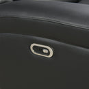 3-2 Seater Electric Leather/PVC Black Recliner Set-8