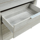 Tallboy with 5 Storage Drawers Natural Wood like MDF in White Ash Colour-4