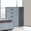 Estella Tallboy MDF Construction Fabric Upholstery Iron Feet-1