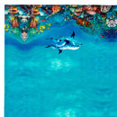 Ashdene Set of 2 Playful Dolphins Cotton Kitchen Tea Towels 50 x 70 cm Reef Exploring-2