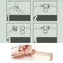 Women Silver Plated Bracelet Snake Chain with Classic Bead Barrel Clasp and Blue Star Pendant(18cm)-5