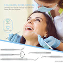 Stainless Steel Dental Tools Set Oral Care Kit with Metal Storage Case-4