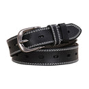 Classic Leather Belts for Women, Joyreap Genuine Leather Womens Belts Alloy Pin Buckle (Black)-1