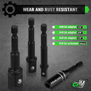 SWANLAKE SWANLAKE 39PCS Magnetic Hex Nut Driver Master Kit,1/4" Quick-Change Hex Shank, SAE & Metric Power Nuts Driver Drill Bit Tools Set,Cr-V Steel-5