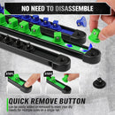 SWANLAKE 6-Piece Swivel Socket Organiser Set, 1/4-Inch x 26 Clips, 3/8-Inch x 26 Clips, 1/2-Inch x 22 Clips, Premium Quality Socket Storage Holders-4