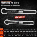 HORUSDY 2Pcs Universal Wrench Set SAE & Metric Spanner Hex E-Torx Triangle-5