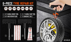 2packs x 6Pcs Tyre Repair Kit Tire Puncture Emergency Tools Set Motorcycle Bike Car AU - 0