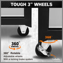 HORUSDY 7 Drawer Tool Box Trolley Cabinet Storage Cart Garage Toolbox Organiser-12