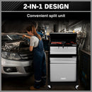 HORUSDY 7 Drawer Tool Box Trolley Cabinet Storage Cart Garage Toolbox Organiser-13