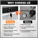 HORUSDY 7 Drawer Tool Box Trolley Cabinet Storage Cart Garage Organiser Lockable-6