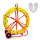 150M×8MM Fish Tape Puller Fiberglass Wire Cable Running Duct Rodder Heavy Duty-1