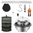 19 inch Bud Leaf Bowl Trimmer Tumble Stainless Steel Blades Twisted Spin Cut-1