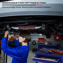 SEDY 2Pc Magnetic Socket Organizer 1/2 Drive Metric SAE Sockets Storage Holder-8