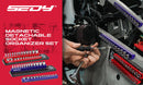 SEDY Magnetic Socket Holder Organizer Set Detachable 1/4 Drive Metric SAE Tool-3