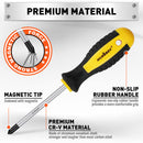 11-Pieces Magnetic Screwdriver Set with Case Magnetizer Demagnetizer Flat Head-6