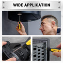 11-Pieces Magnetic Screwdriver Set with Case Magnetizer Demagnetizer Flat Head-9