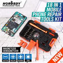 HORUSDY 18 in 1 Mobile Phone Repair Tools Kit Pry Opening Tool Screwdriver-1