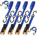 10Pcs Ratchet Tie Down Straps 997KG 4.5M Trucks Trailer Strap ‎Stainless Steel-1