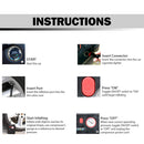 NOONE 1.9M Air Compressor Tire Inflator 12V Portable Car Tire Inflator Pump 60W-7