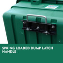 SEDY 225L Poly Pull Dump Cart Garden Hand Trailer Wagon Lawn Wheelbarrow-9