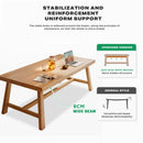 1.8M Solid Wood Dining Table Square Dining Table Dining Table Kitchen Furniture-6