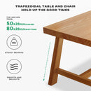 1.4M Solid Wood Dining Table Square Dining Table Dining Table Kitchen Furniture-8
