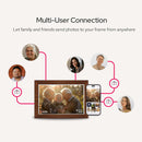 10.1 Inch Digital Picture Frame - 1280 * 800 HD WiFi Enabled with Load from Phone Capability, 32GB Memory Touch Screen  Photo  Display Brown-3