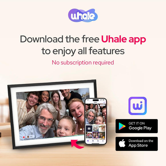 10.1 Inch Digital Picture Frame - 1280 * 800 HD WiFi Enabled with Load from Phone Capability, 32GB Memory Touch Screen  Photo  Display Brown