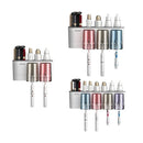Bathroom Wall Mounted Toothbrush Holder Toothpaste Stand Storage Rack With Cup - Two Cups Set-4