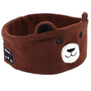 Cute Bluetooth Headband Headphones Wireless Sleep Music Mask with Mic - Brown-Bear-10