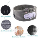 Cute Bluetooth Headband Headphones Wireless Sleep Music Mask with Mic - Dark Orange-Fox-4