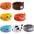 Cute Bluetooth Headband Headphones Wireless Sleep Music Mask with Mic - Grey-Hippo-2