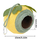 Bird Nest Parrot Nest Coconut Shell Braided Twine Colourful Cage Hanging Bed - White-Brown-Screw Model-4