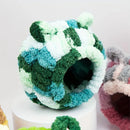 Hanging Warm Cotton Nest Hammock Cozy Bed for Parrots and Other Bird Species - Green-12