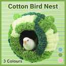 Hanging Warm Cotton Nest Hammock Cozy Bed for Parrots and Other Bird Species - Pink-2