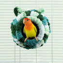 Hanging Warm Cotton Nest Hammock Cozy Bed for Parrots and Other Bird Species - Pink-13