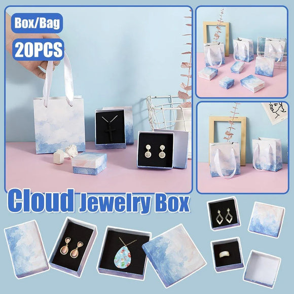 20PCS Cloud Jewelry Box Earrings Necklace Ring Bracelet DisplayOrganizer - 7*9*3cm（Box）
