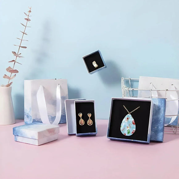 20PCS Cloud Jewelry Box Earrings Necklace Ring Bracelet DisplayOrganizer - 7*9*3cm（Box）
