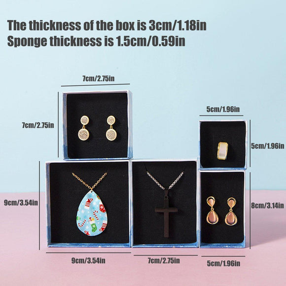 20PCS Cloud Jewelry Box Earrings Necklace Ring Bracelet DisplayOrganizer - 7*9*3cm（Box）