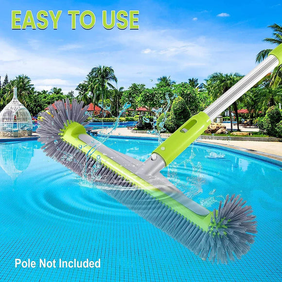 Swimming Pool Cleaning Brush Corner Scrub Brush Pool Wall Floor Cleaner Tool