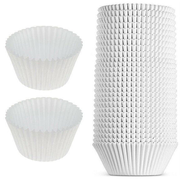 Patty Pans Muffin Cases Choc 600/Pk Cake Boards Cupcake Liners Boxes Baking Cups - 600PCS-4.5CM