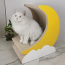 1-Piece Moon-Shaped Corrugated Cardboard Cat Scratcher-10